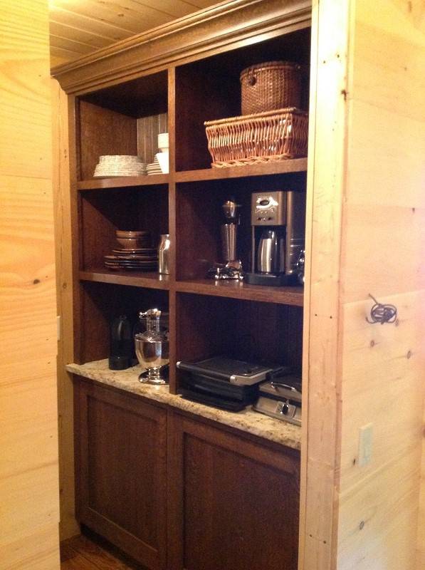 wooden vintage closet organizer